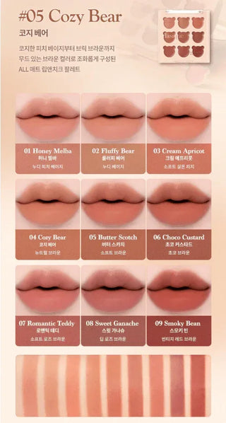 Dasique - Mood Painting Lip & Cheek Palette 6g - 6 Colors - Koreabe