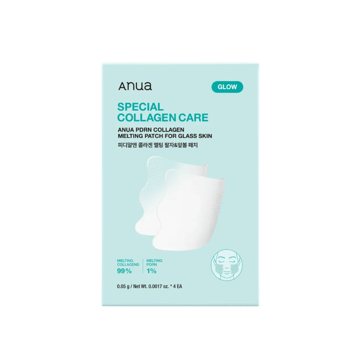 Anua - PDRN Collagen Melting Patch For Glass Skin 4ea - Koreabe