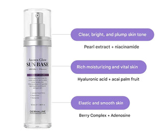 Dermaline - Aurora Glow Sun Base 50ml - Koreabe
