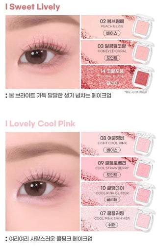 Colorgram - Single Cube Eye Shadow - 16 Colors - Koreabe