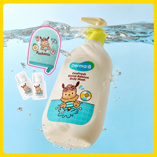 Derma B - Deo Fresh Biome Balance Body Wash 500ml + 500ml (Sanrio Ver)