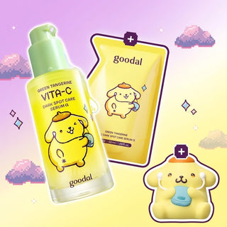 Goodal - Green Tangerine Vita C Dark Spot Care Serum 50ml + Refill (Sanrio Ver)