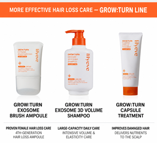 Lilyeve - Grown Turn Exosome Set (Ampoule 30ml + Shampoo 50ml + Treatment 50ml)