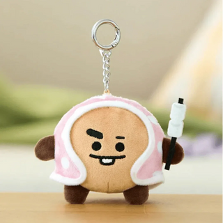 BT21 - SHOOKY Camping Fire Blanked Doll Keychain - Koreabe