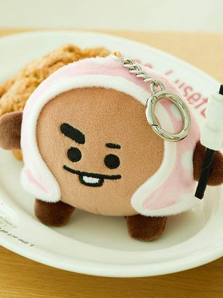 BT21 - SHOOKY Camping Fire Blanked Doll Keychain - Koreabe