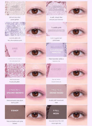 Colorgram - Pin Point Eyeshadow Palette 9.9g - 6 Colors - Koreabe