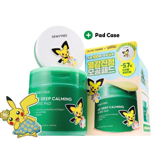 Dewytree - Отшелушивающие диски AC Deep Soothing Pore Pads 100 шт. (+ футляр для дисков) (версия Pokemon)