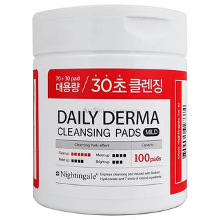 Nightingale - Daily Derma Cleansing Pads Mild 100pads - Koreabe