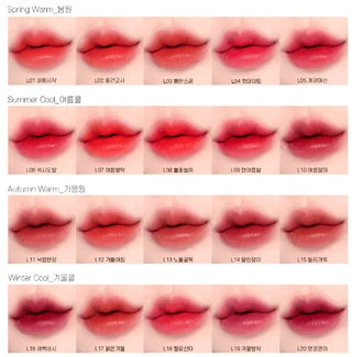 Moolda - Tattoo Fixing Lip Tint - 20 Colors - Koreabe