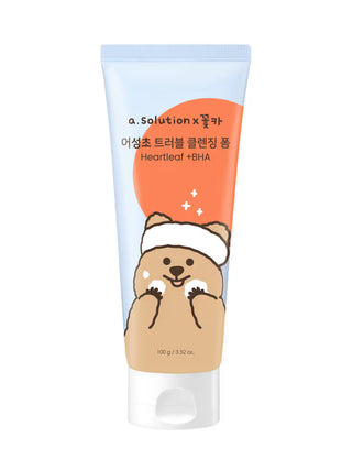 A Solution - Heartleaf + BHA Cleansing Foam 100ml - Koreabe