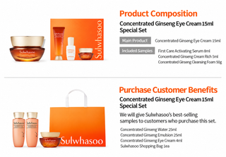 Sulwhasoo - Concentrated Ginseng Rejuvenating Eye Cream Set