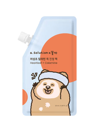 A Solution - Heartleaf + Calamine Quick Face Pack 25ml - Koreabe