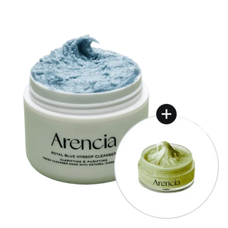 Arencia - Royal Blue Hyssop Cleanser 120g + Green Cleanser 15g - Koreabe