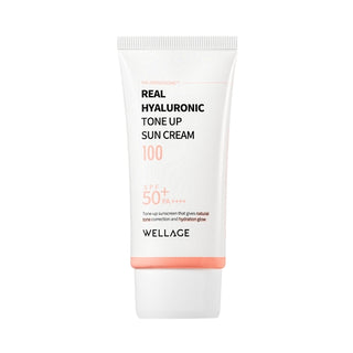 Wellage - Real Hyaluronic Tone Up Sun Cream SPF50+ PA++++ 50мл