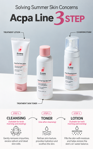 Dr Deep - ACPA Set (Cleansing Foam 150ml + Lotion 150ml + Toner 200ml)