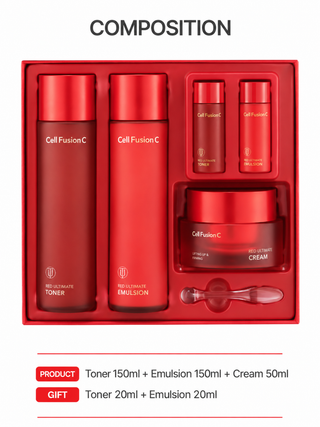 Cell Fusion - Red Ultimate Skincare Set 3pcs