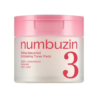 Numbuzin - No3 Отшелушивающие тонер-пэды с бифидой и бакучиолом 70 шт.