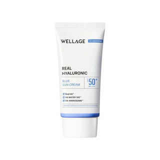 Wellage - Real Hyaluronic Blue Sun Cream SPF50+ PA++++ 50мл