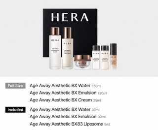 Hera - Age Away Aesthetic Set (Toner 150ml + Emulsion 120ml + Cream 25ml)