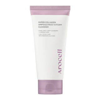 Arocell - Пенка-мусс для умывания Super Collagen Ampoule Pack to Foam Cleanser 120 мл