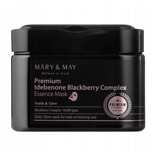 Mary & May - Premium Idebenone Blackberry Complex Mask 30ea - Koreabe