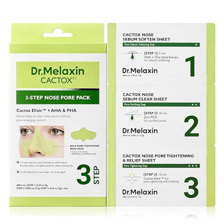 Dr Melaxin - Трехступенчатые полоски для носа Cactox