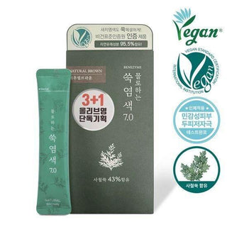 Benezyme - Water Mix Mugwort hair Dye 7.0 - Koreabe