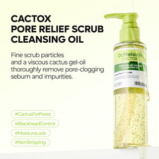 Dr Melaxin - Очищающее масло-скраб для пор Cactox Pore Relief, 140 мл