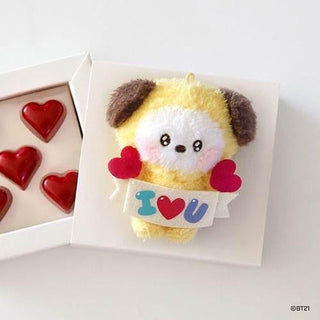 BT21 minini doll key ring [Allover / I LOVE YOU] - CHIMMY - Koreabe