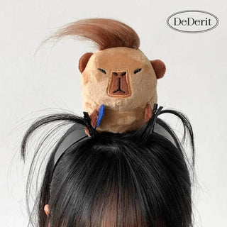 Cute Capybara Doll Hair Clip Headband - Koreabe