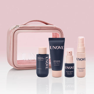 Unove - Hair Body Travel Kit (Shampoo + Treatment + Body Wash + Body Lotion)