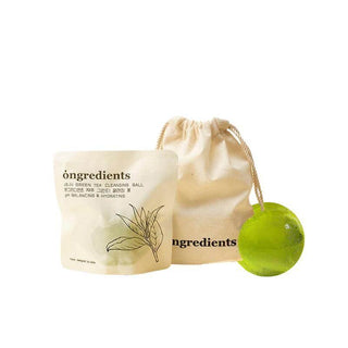 Ongredients - Jeju Green Tea Cleanser Ball - Koreabe