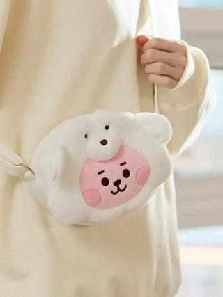 BT21 - COOKY Baby Fluffy Face Doll Crossbag - Koreabe