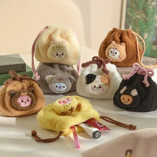 BT21 - More Fluffy Face Plush String Pouch - Koreabe