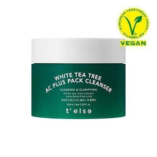 t'else - White Tea Tree AC Plus Pack Cleanser 100ml - Koreabe