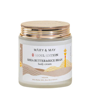 Mary & May - Shea Butter & Rice Bran Body Cream 250ml - Koreabe