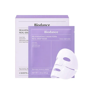 Biodance - Омолаживающая маска с икрой и PDRN Real Deep, 4 шт.
