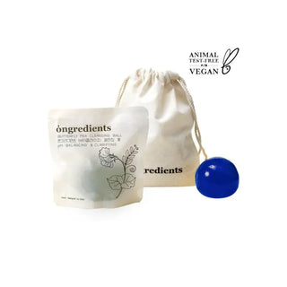 Ongredients - Butterfly Pea Cleansing Ball - Koreabe