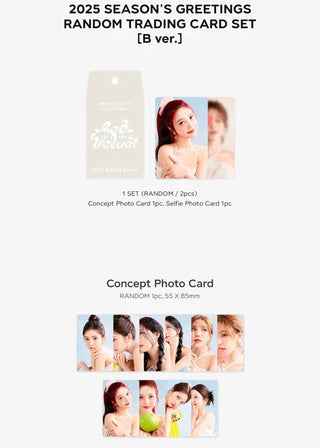 Red Velvet - [2025 SM ARTIST SEASON'S GREETINGS MD] Random Trading Cards SET (B Ver.) - Koreabe