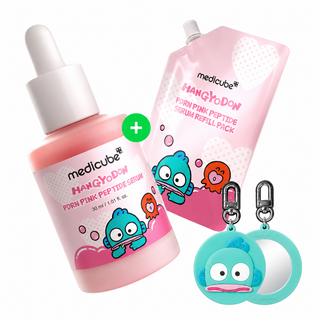Medicube — PDRN Pink Peptide Serum 30 мл + рефил (лимитированная версия Hangyodon)