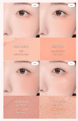 IPKN - Flap One Cheek Palette 10g - 3 Colors - Koreabe