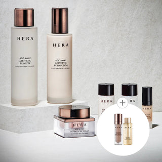 Hera - Age Away Aesthetic Set (Toner 150ml + Emulsion 120ml + Cream 25ml)