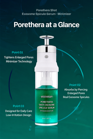 Meditherapy - Porethera Shot Exosome Spicule Serum 38ml + 38ml + Booster Cap