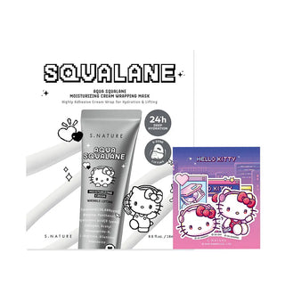 S Nature - Aqua Squalane Cream Wrapping Mask 4ea (Sanrio Ver)