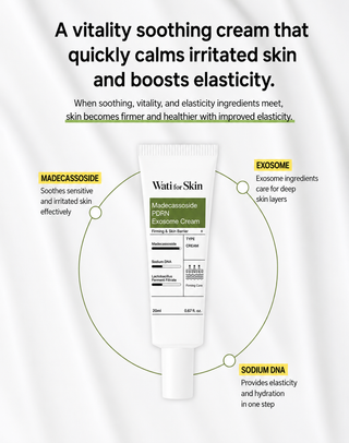 Wati For Skin – Крем с мадекассосидом, PDRN и экзосомами 20 мл