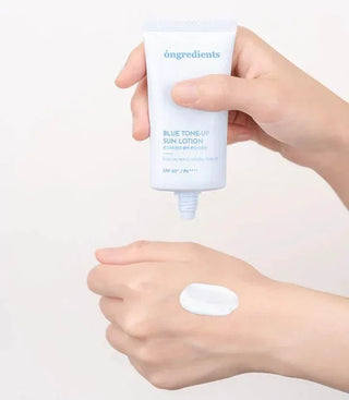 Ongredients - Blue Tone Up Sun Lotion SPF 50 PA++++ 50ml - Koreabe