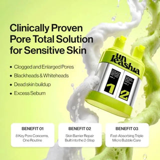 Unleashia - 2 Step Zero Pore Overnight Bubble Mask 40ml + 40ml