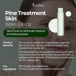 9wishes - Pine Treatment Skin 150ml - Koreabe