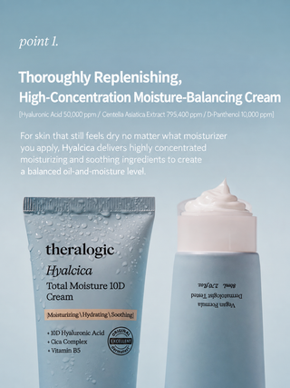 Theralogic - Hyalcica Total Moisture 10D Cream 80ml