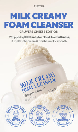 Tirtir - Milk Creamy Gruyere Cheese Foam Cleanser 90ml